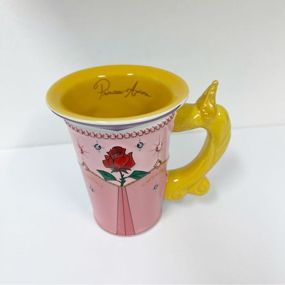 Disney Parks Princess Aurora Sleeping Beauty Ceramic Mug Figural Pink Blue - Picture 2 of 6
